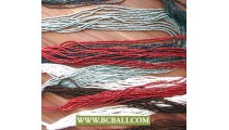 Multiple Strand Long Necklace Beaded